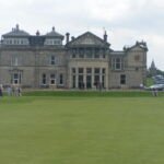 The first tee and the R&A Clubhouse